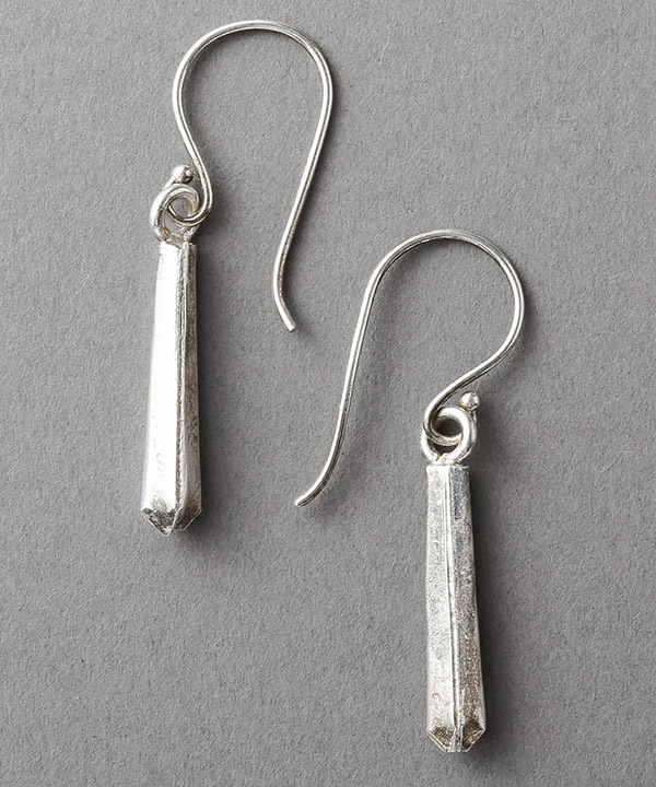 カレンシルバー バーデザイン フック ピアス TGSE-2208 ★