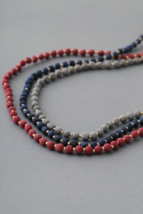 プレーンラリーキルト ロングネックレス A25WIN035