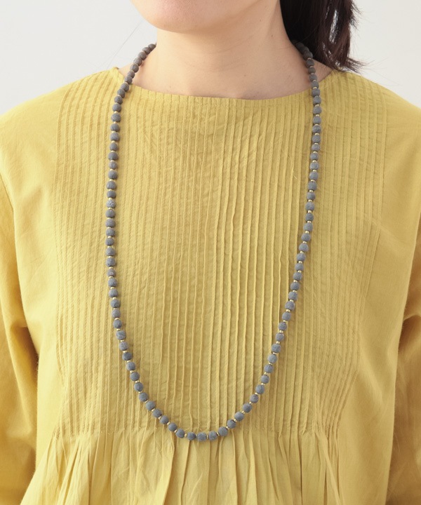 プレーンラリーキルト ロングネックレス A25WIN035