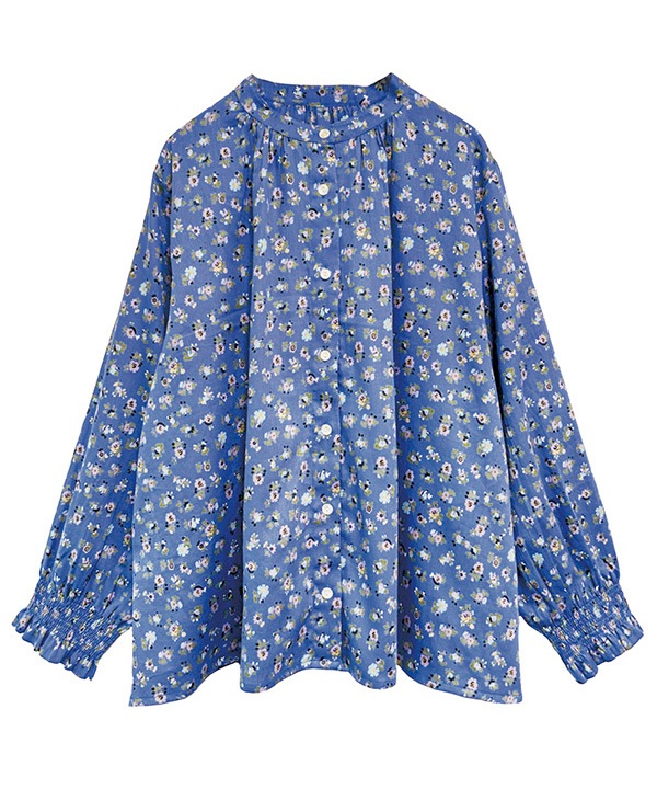 ミニフラワープリントコットンブラウス 25W024