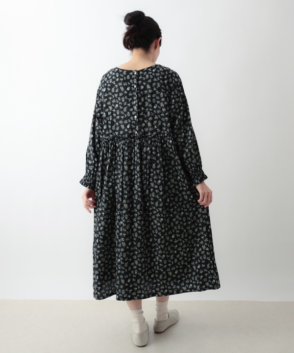 ミニフラワープリントコットン2wayワンピース 25W025