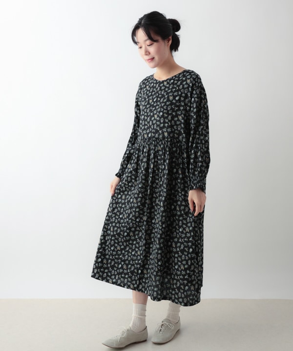 ミニフラワープリントコットン2wayワンピース 25W025