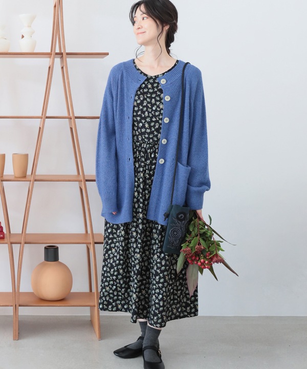 ミニフラワープリントコットン2wayワンピース 25W025