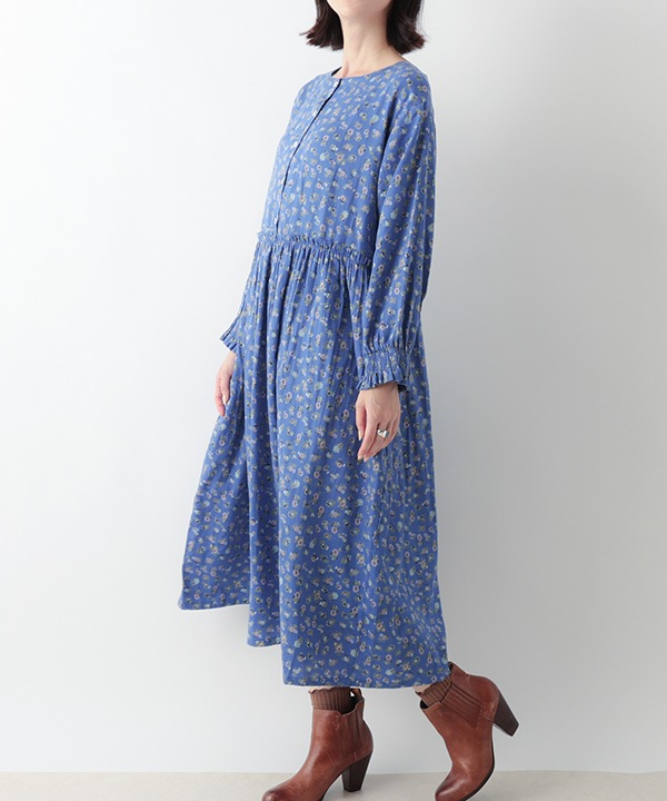 ミニフラワープリントコットン2wayワンピース 25W025