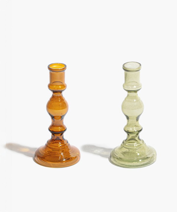 燭台ガラスベース（2カラー）17cm  M15-2100