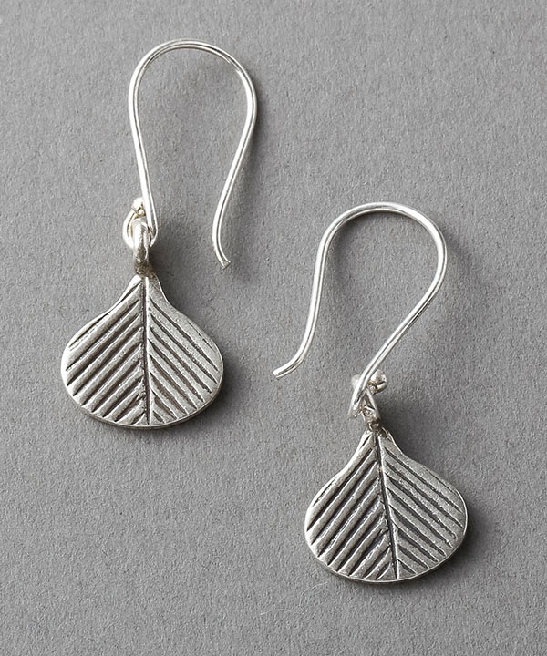 カレンシルバー ドロップリーフ フック ピアス TGSE-2213 ★