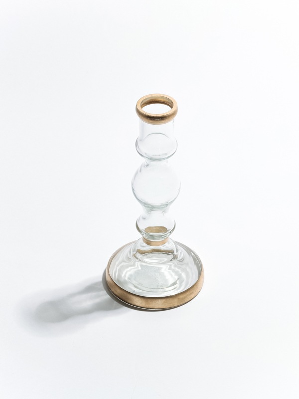 燭台ガラスベースS クリア 17cm M15-2101S