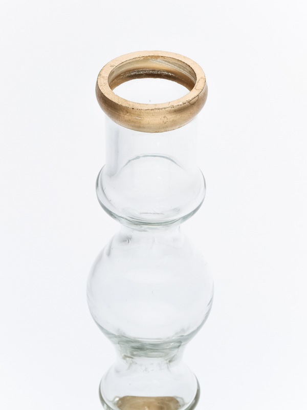 燭台ガラスベースS クリア 17cm M15-2101S