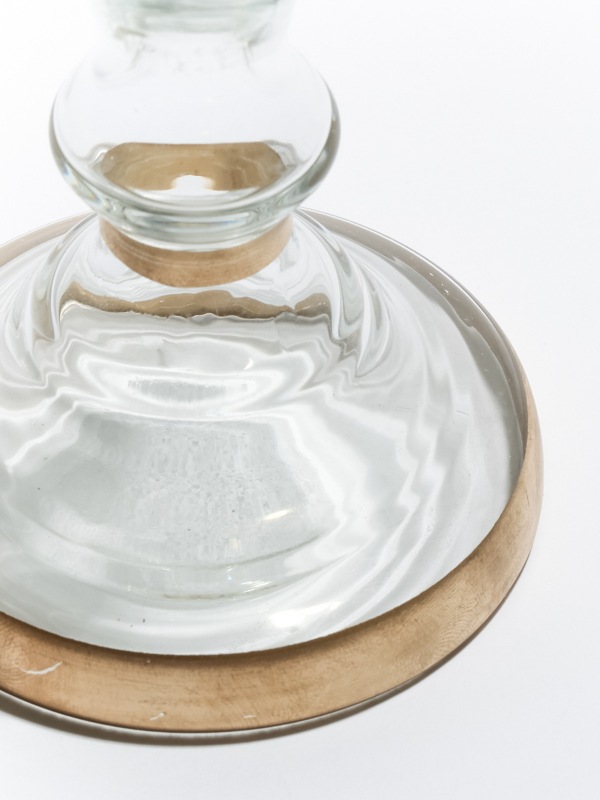 燭台ガラスベースS クリア 17cm M15-2101S