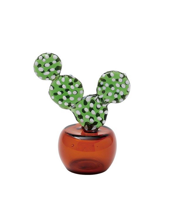 ガラスオブジェ カクタス M18-2620