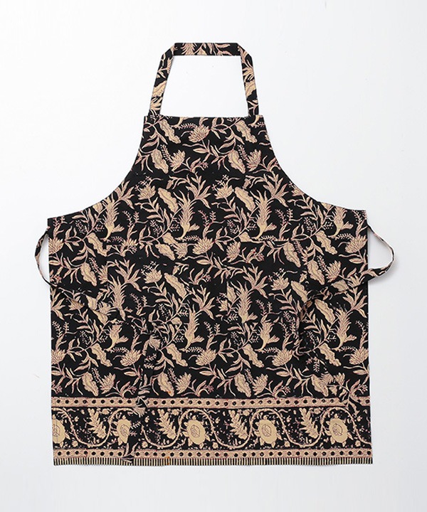 ブロックプリント エプロン M27-2760