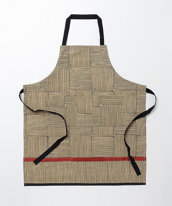 ブロックプリント エプロン M27-2760