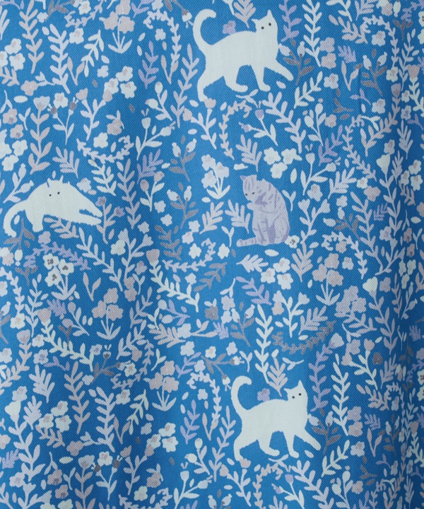 CAT＆フラワープリントレーヨン2wayワンピース 25W031