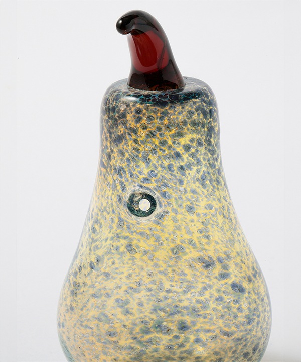 ガラスオブジェ 洋梨 ブルー M18-2622