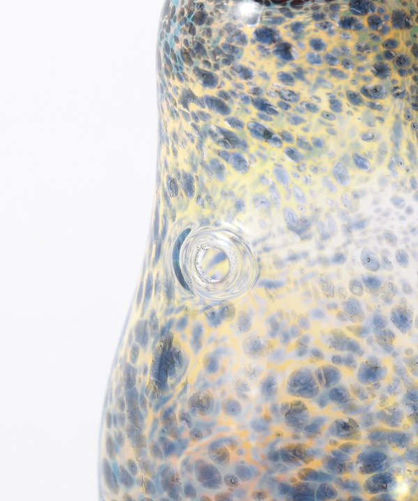 ガラスオブジェ 洋梨 ブルー M18-2622