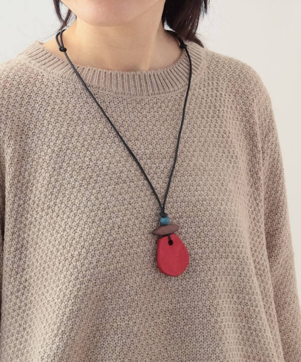 ウッド ドロップトップネックレス A25WPN098