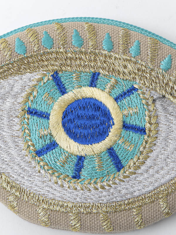 イーブルアイ刺繍ポーチ 13.5×9cm M26-1733
