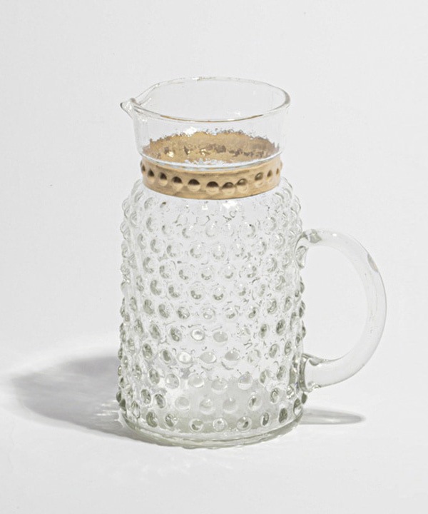 片手 ドット ガラスベース 16.5cm M15-2104