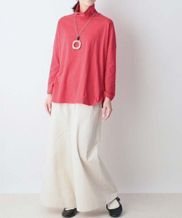 コットンスラブ天竺タートルTシャツ 25W033