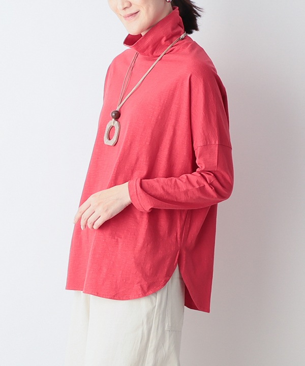 コットンスラブ天竺タートルTシャツ 25W033