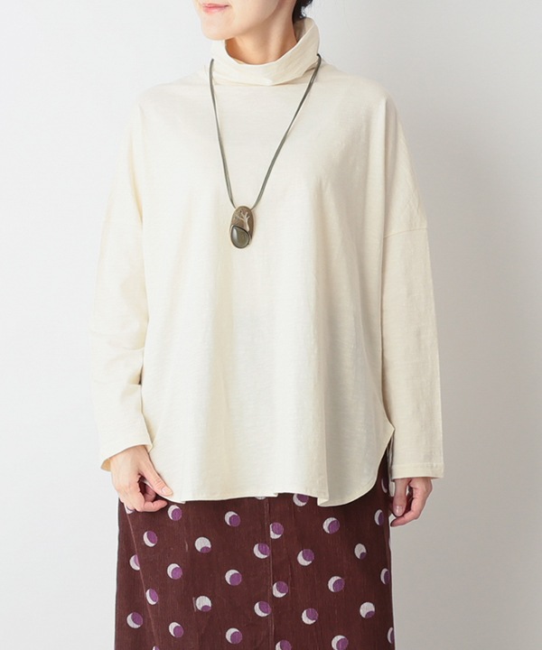 コットンスラブ天竺タートルTシャツ 25W033