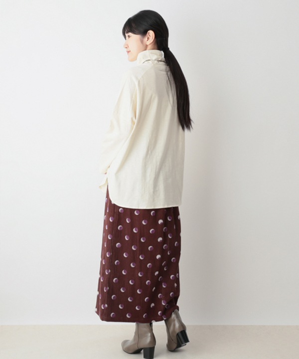 コットンスラブ天竺タートルTシャツ 25W033