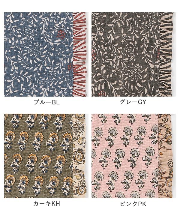 スラブコットンプリント ランチョンマット M19-2632