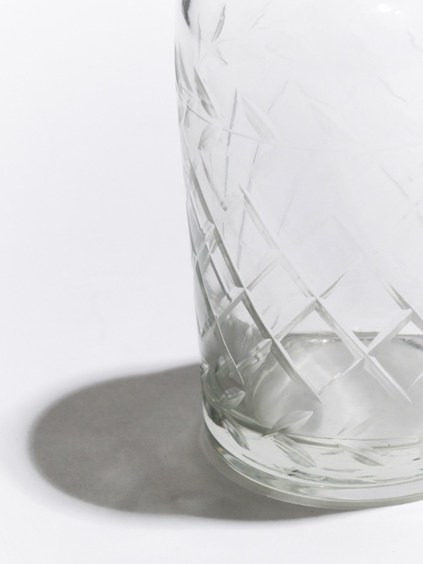 切子格子 ガラス香水びんL 16cm M15-1051L