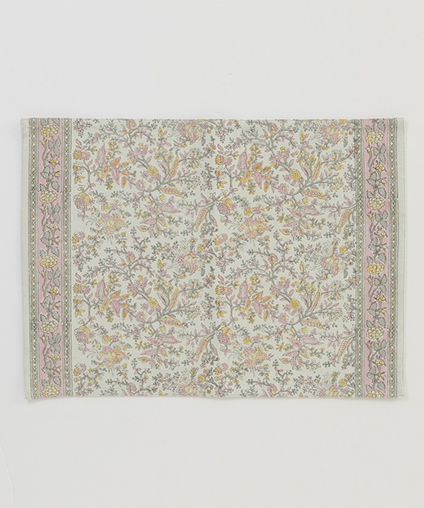 ブロックプリントランチョンマット M20-2976【2月下旬頃入荷予定】