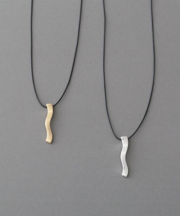 メタル ウェーブトップネックレス A25WKN026