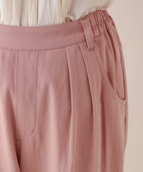 起毛コットンゆったりテーパードパンツ 25W037