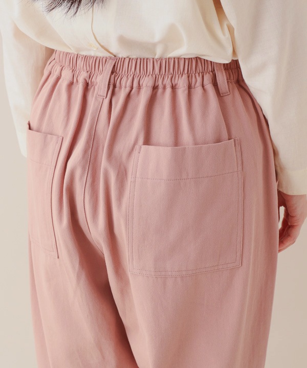 起毛コットンゆったりテーパードパンツ 25W037