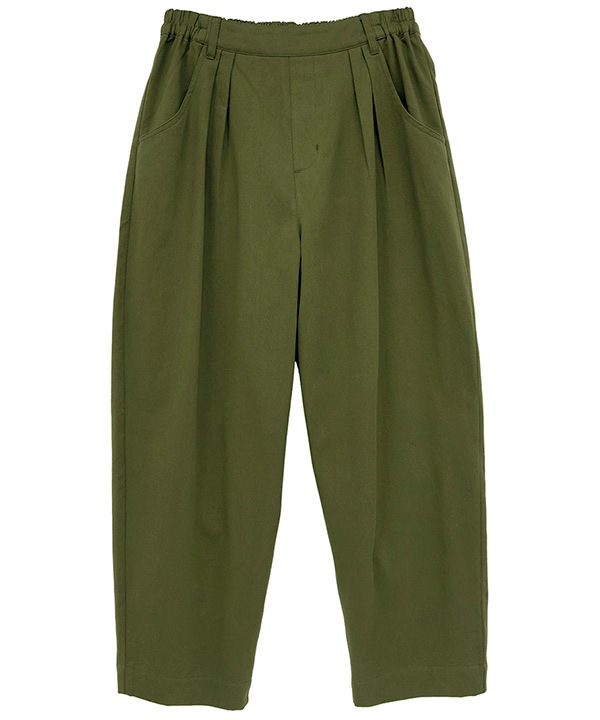 起毛コットンゆったりテーパードパンツ 25W037