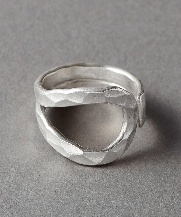 カレンシルバー カーブラウンド リング（3サイズ） 調整可 TGSR-2287 ★ 