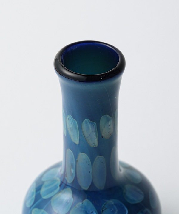 デザインガラスベース ブルー M18-2627 【3月中旬頃入荷予定】