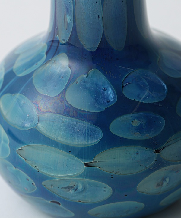 デザインガラスベース ブルー M18-2627 【3月中旬頃入荷予定】