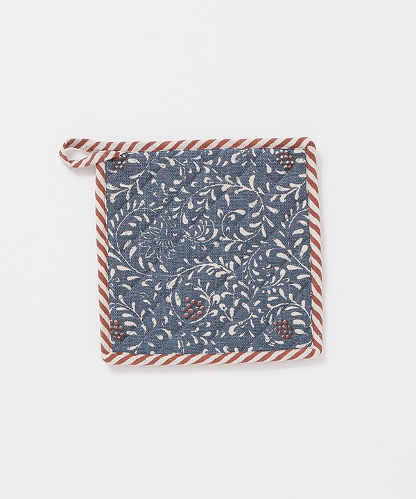 スラブコットンプリント なべしき M19-2635