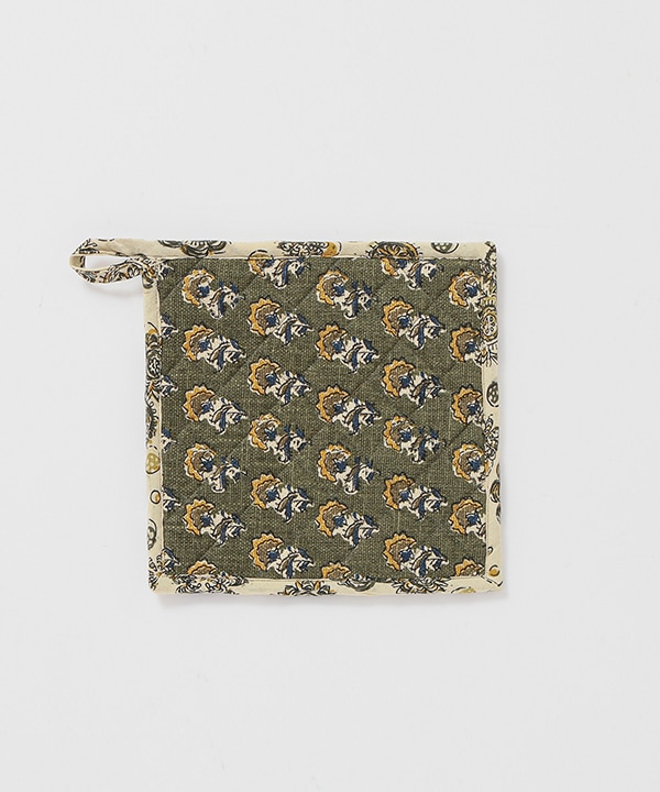 スラブコットンプリント なべしき M19-2635