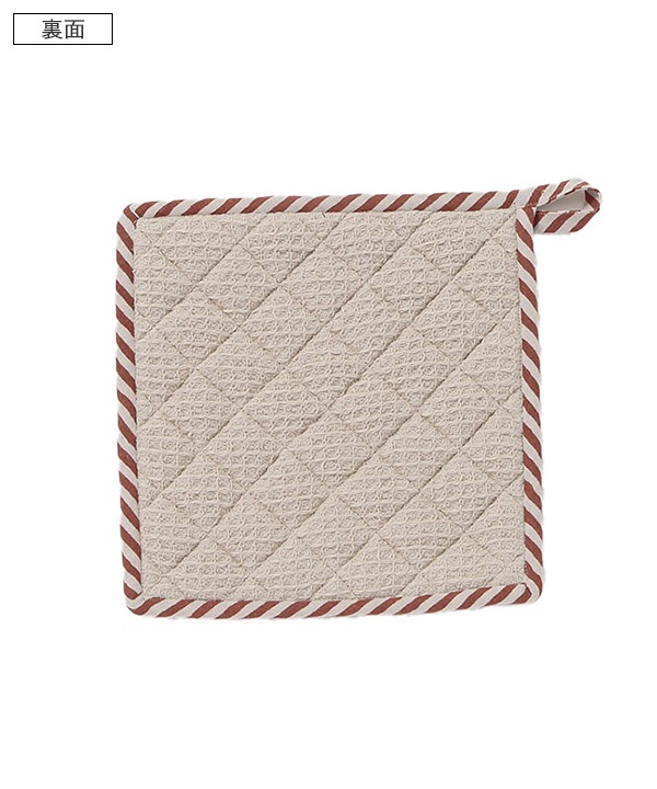 スラブコットンプリント なべしき M19-2635