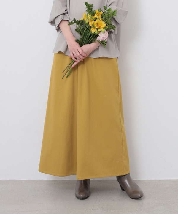 起毛コットンウエストゴムワイドパンツ 25W038