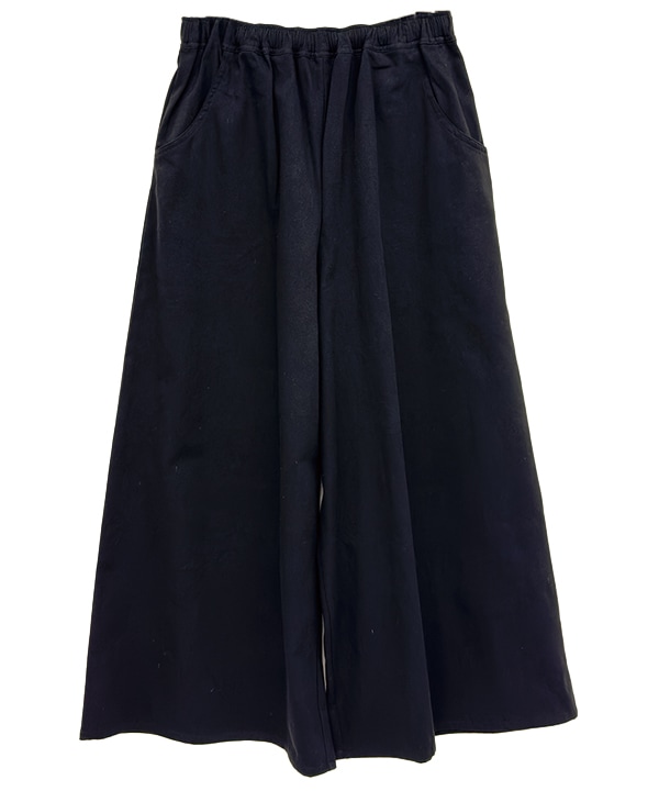 起毛コットンウエストゴムワイドパンツ 25W038