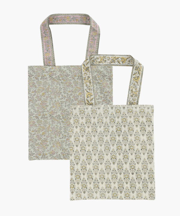 ブロックプリントトートバッグ M20-2979【2月下旬頃入荷予定】