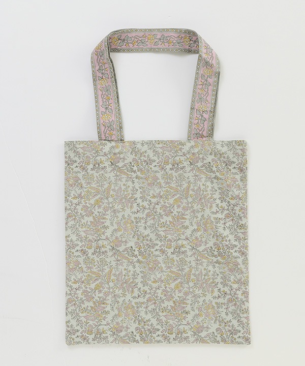 ブロックプリントトートバッグ M20-2979【2月下旬頃入荷予定】