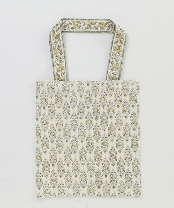 ブロックプリントトートバッグ M20-2979【2月下旬頃入荷予定】