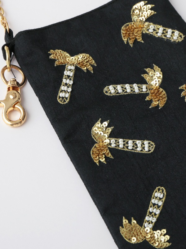 ビーズ刺繍フォンポシェット（4カラー）M42-2411