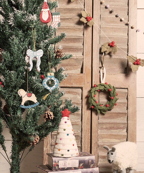 ペーパーマッシュオーナメント ドロップ M28-2780