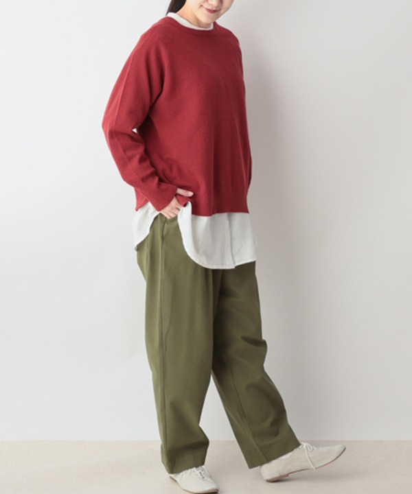 かのこ編み再生ポリエステルニット2wayカーディガン 25W040