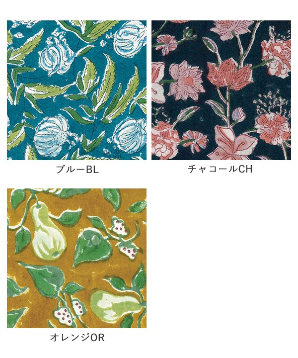 IROIROブロックプリント起毛コットン2wayブラウス 25W042