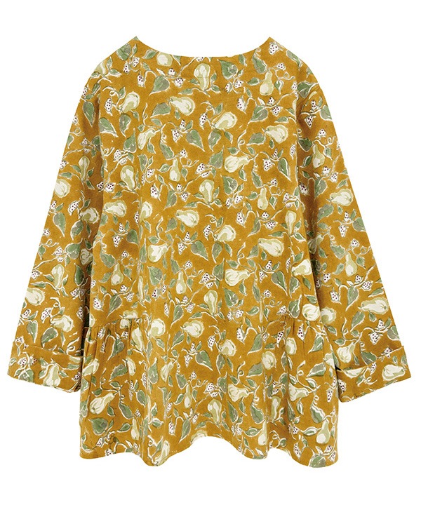 IROIROブロックプリント起毛コットン2wayブラウス 25W042