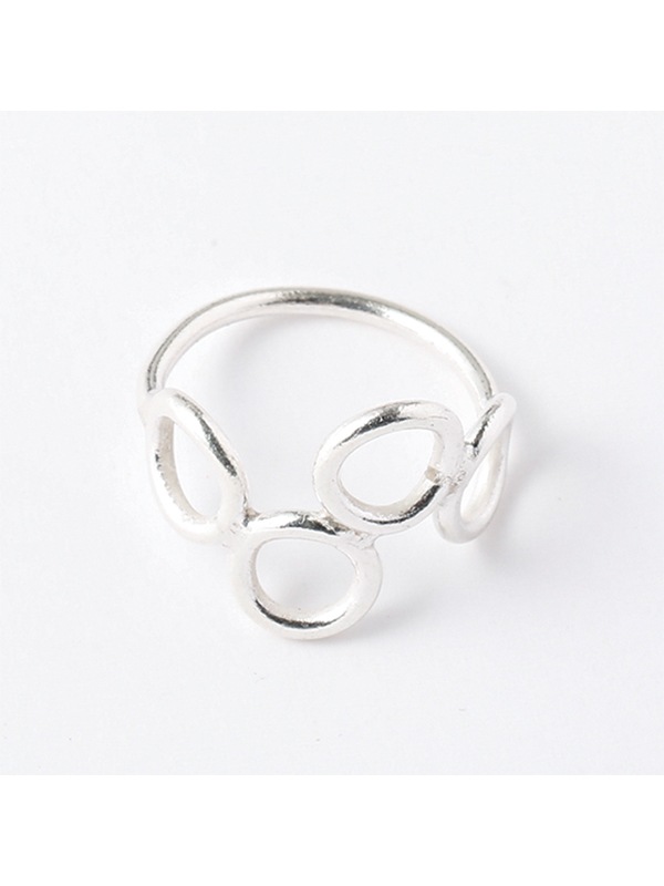 カレンシルバー 4連サークル リング(3サイズ) TGSR-2294 ★